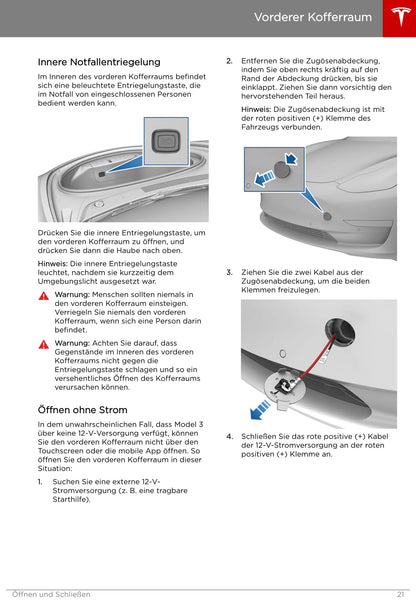 2019 Tesla Model 3 Owner's Manual | German