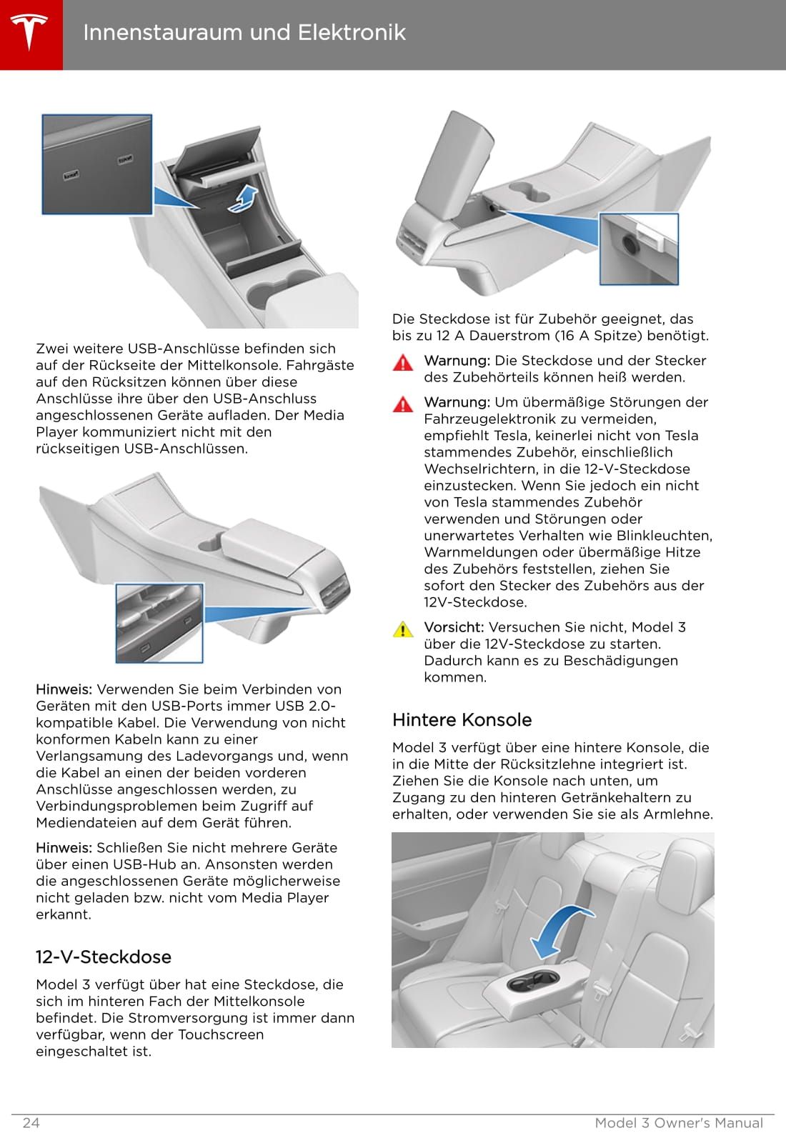 2019 Tesla Model 3 Owner's Manual | German