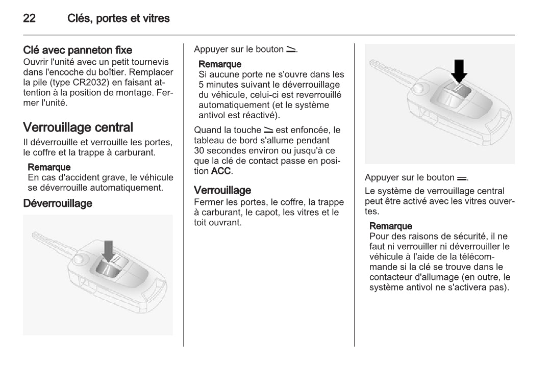 2010-2015 Opel Antara Owner's Manual | French