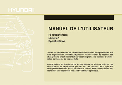 2014-2015 Hyundai i10 Owner's Manual | French