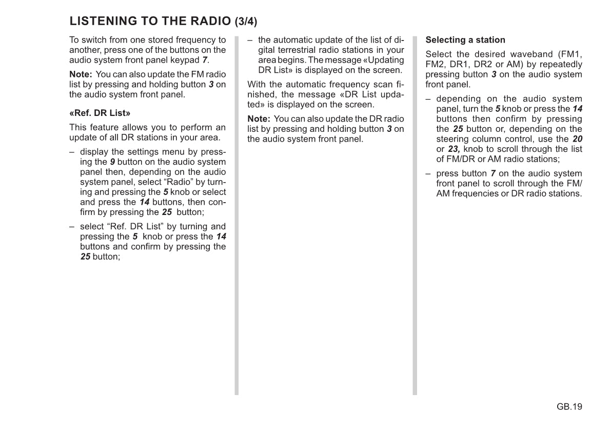 Renault Radio Connect R&Go Bedienungsanleitung 2021 - 2022