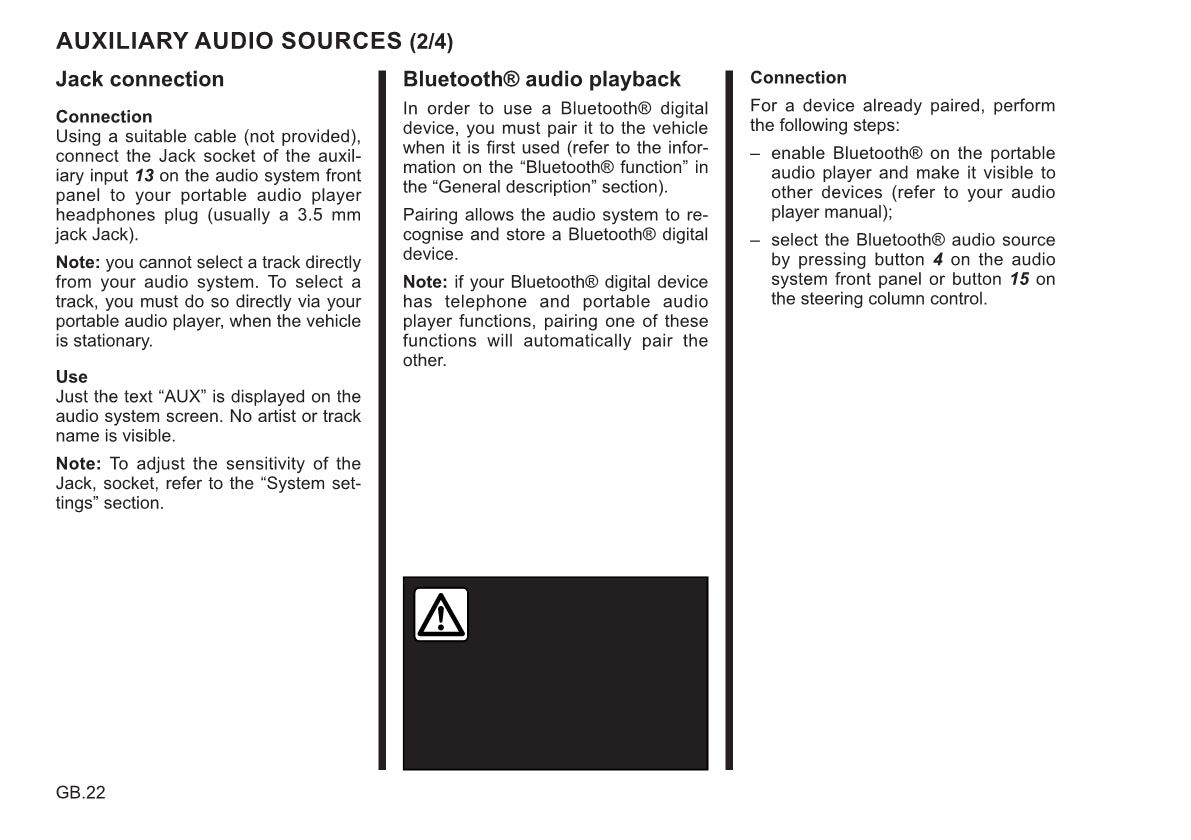 Renault Radio Connect R&Go Owner's Manual 2021 - 2022