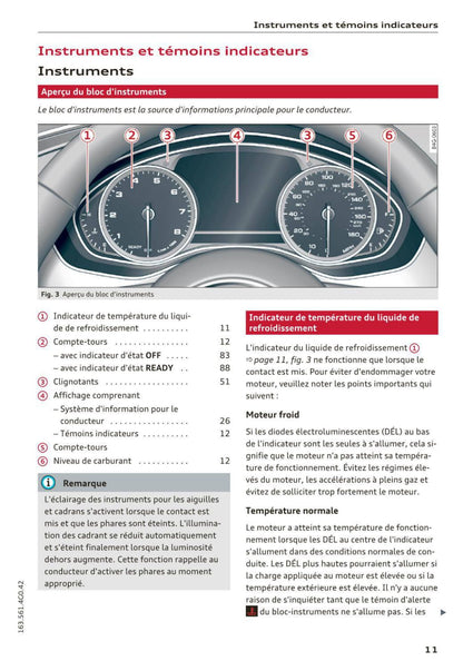 2014-2016 Audi A6/S6 Owner's Manual | French