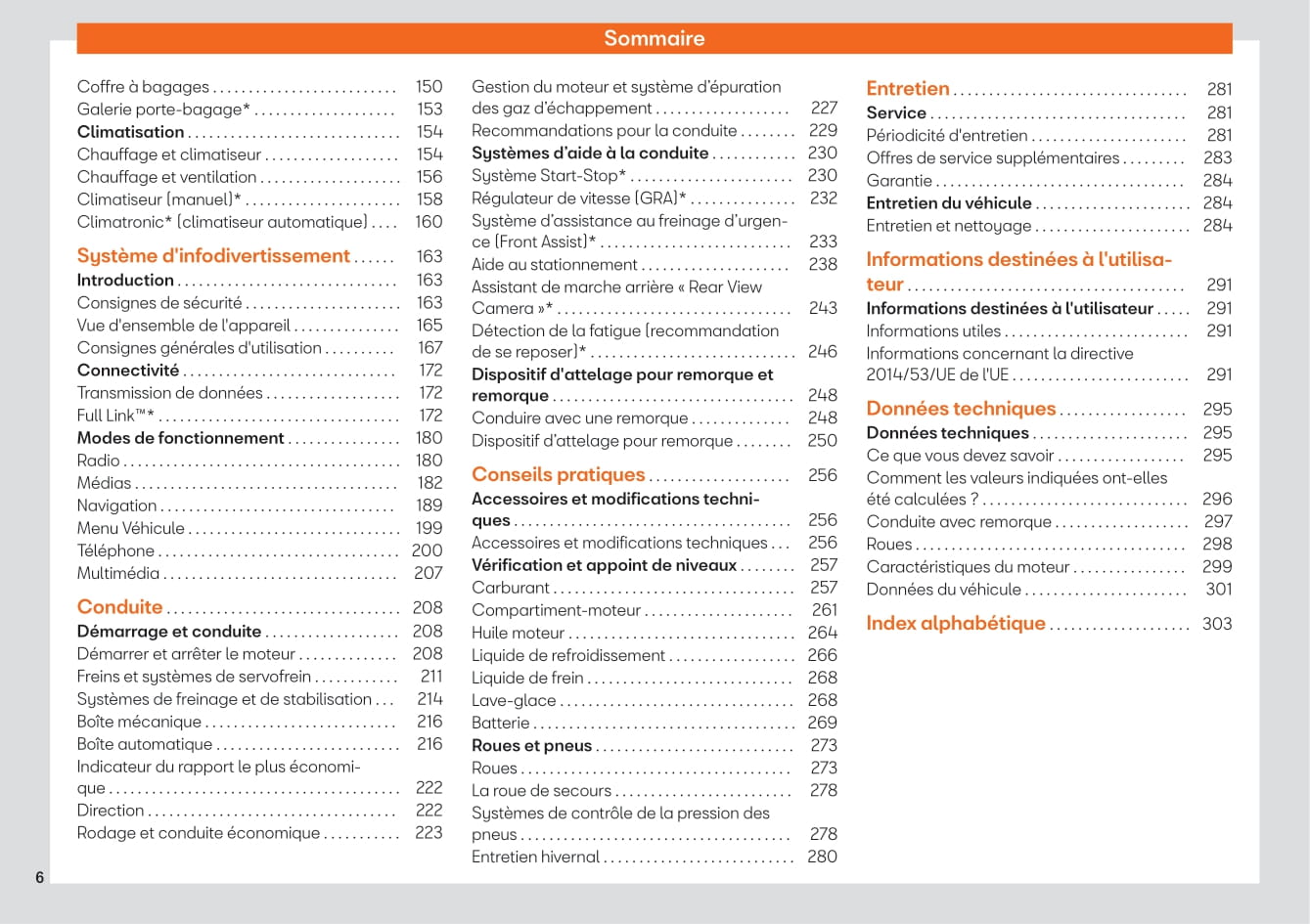 2018-2019 Seat Toledo Owner's Manual | French