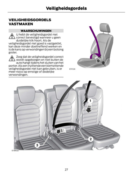 2015-2016 Ford Galaxy / S-Max Bedienungsanleitung | Niederländisch