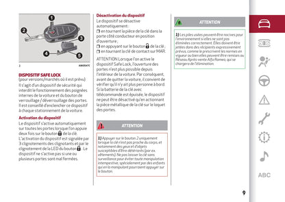 2016-2023 Alfa Romeo Giulietta Bedienungsanleitung | Französisch