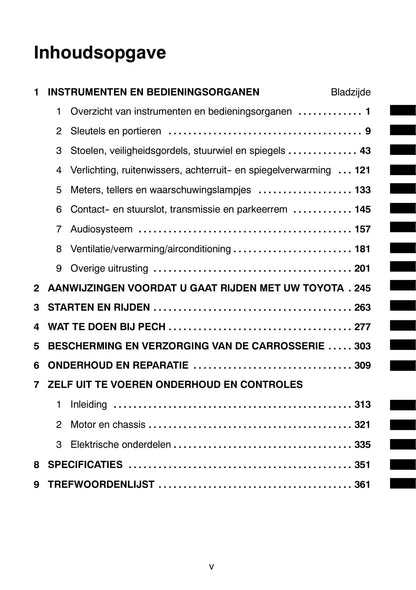 2003-2006 Toyota Avensis Verso Bedienungsanleitung | Niederländisch