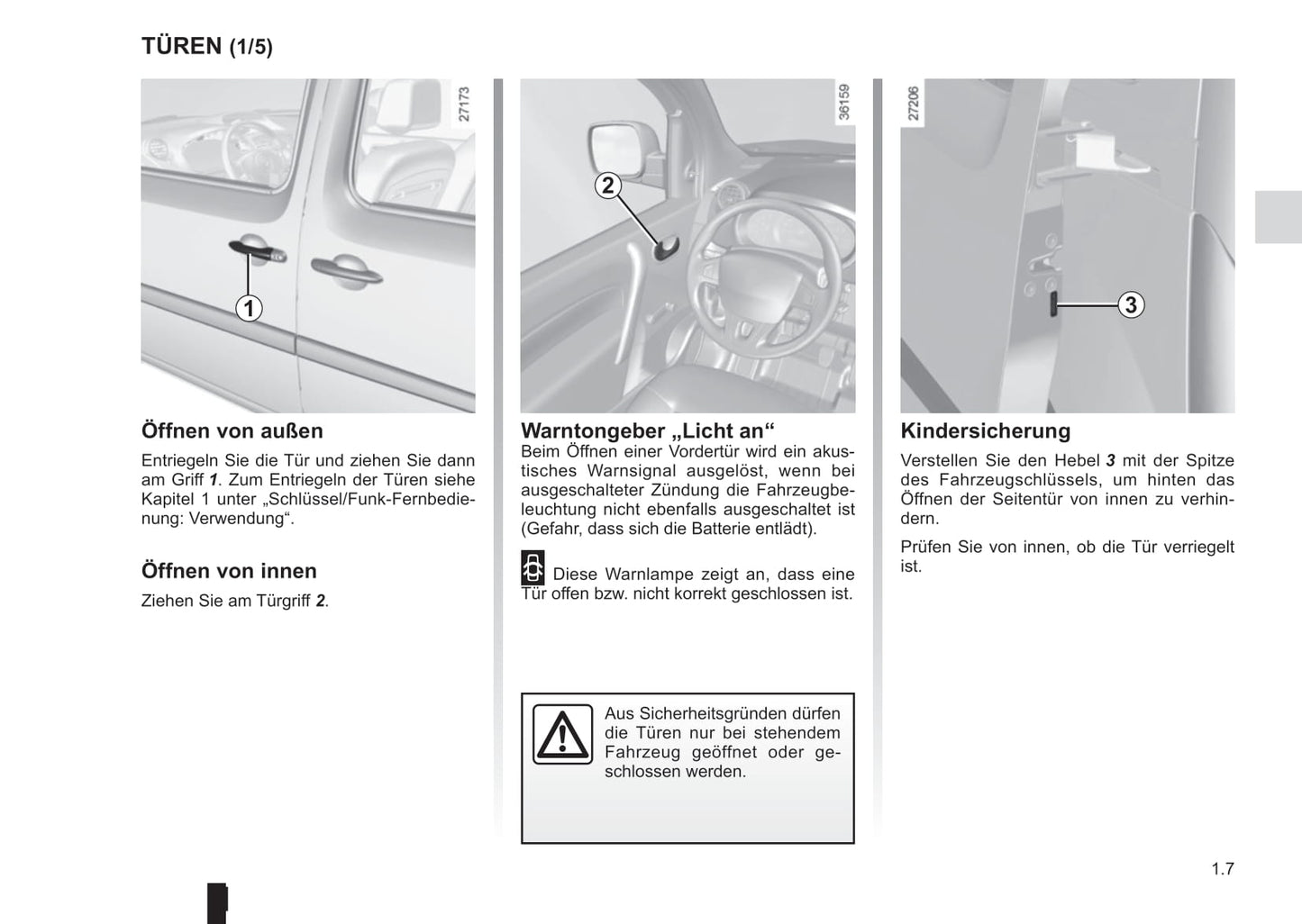 2015-2016 Renault Kangoo Bedienungsanleitung | Deutsch