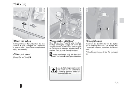 2015-2016 Renault Kangoo Bedienungsanleitung | Deutsch