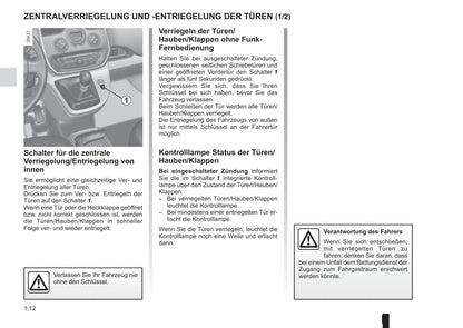 2015-2016 Renault Kangoo Bedienungsanleitung | Deutsch