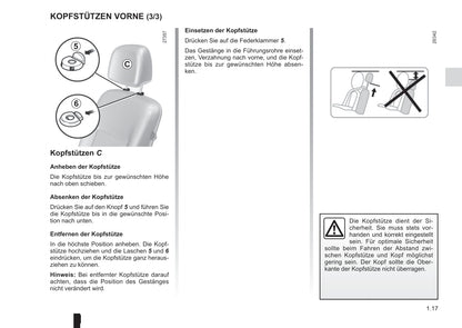 2015-2016 Renault Kangoo Bedienungsanleitung | Deutsch