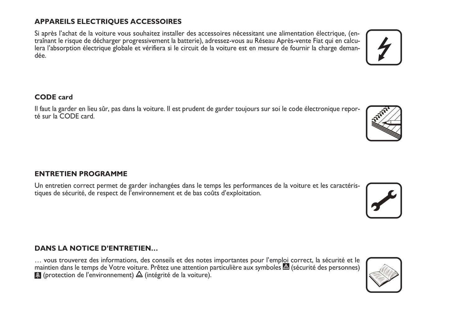 2007-2008 Fiat Punto/Grande Punto Owner's Manual | French