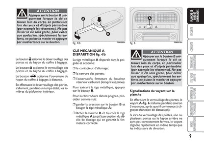 2007-2008 Fiat Punto/Grande Punto Owner's Manual | French