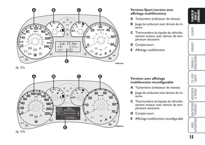 2007-2008 Fiat Punto/Grande Punto Owner's Manual | French