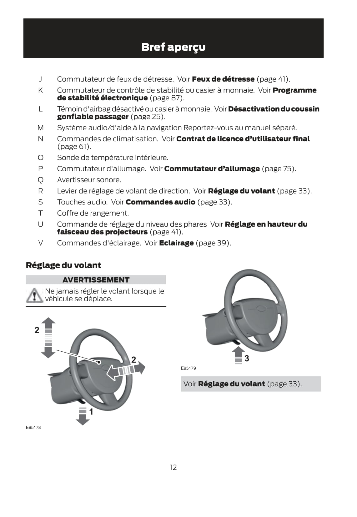 2011-2012 Ford Fusion Bedienungsanleitung | Französisch