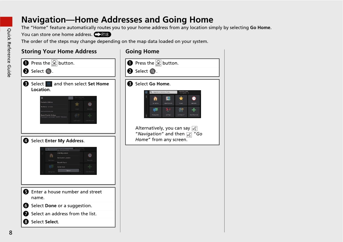 Honda Accord Navigation Owner's Manual 2020