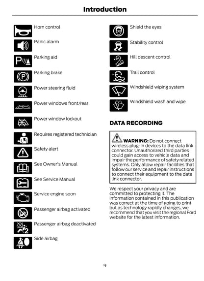 2019 Ford Ranger Owner's Manual | English