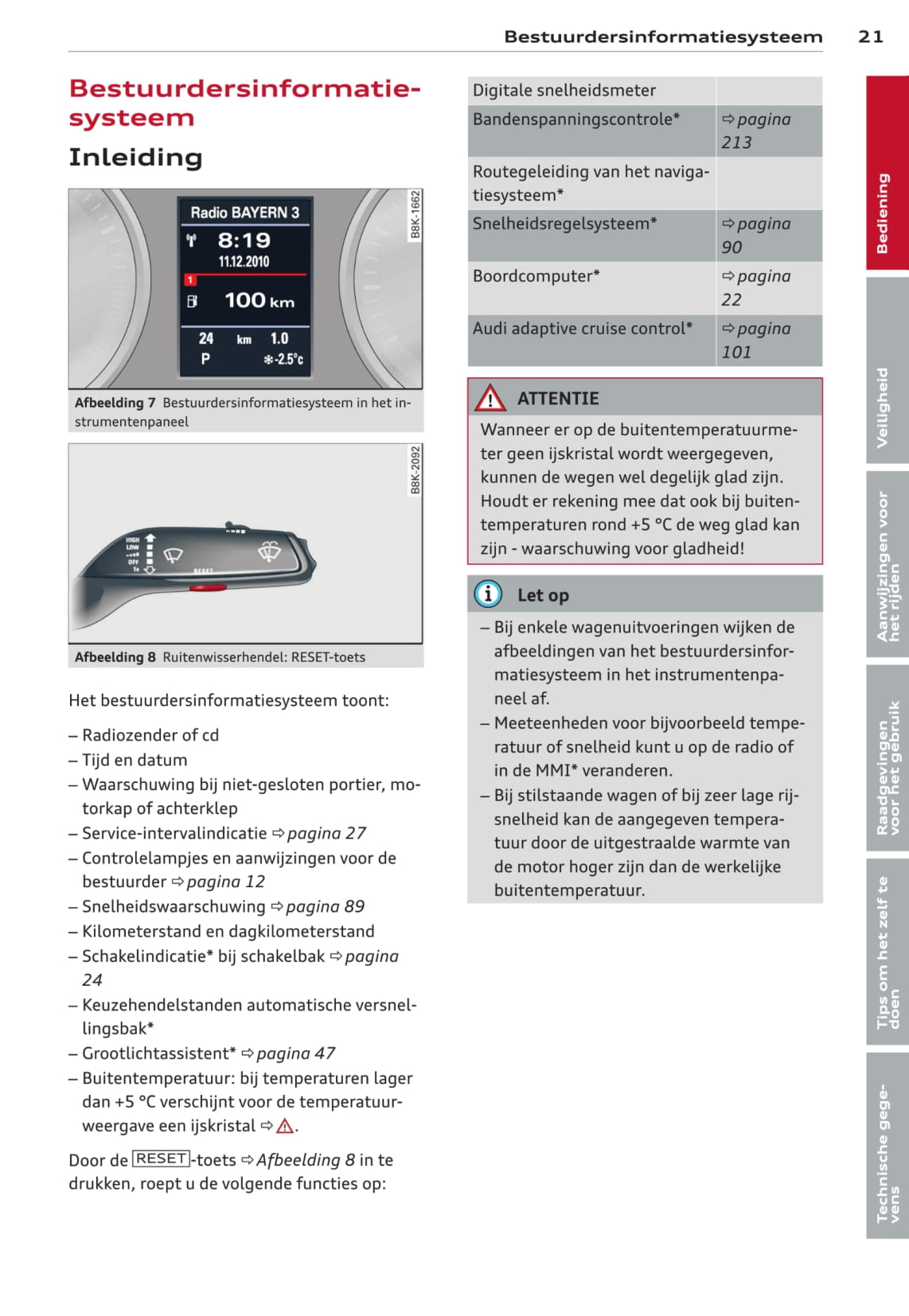 2011-2015 Audi A4/A4 Avant/A4 allroad/S4/S4 Avant Owner's Manual | Dutch