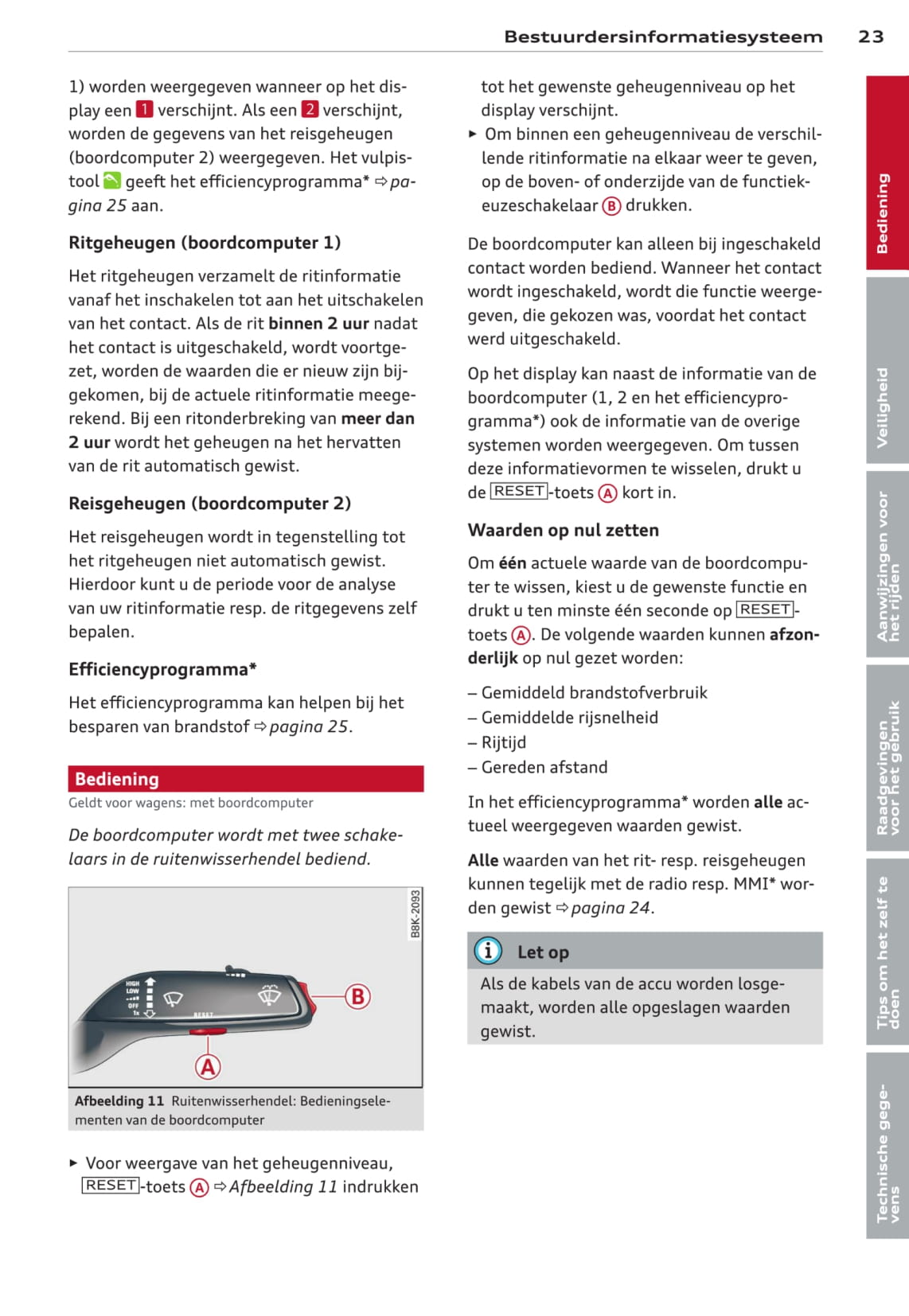 2011-2015 Audi A4/A4 Avant/A4 allroad/S4/S4 Avant Owner's Manual | Dutch