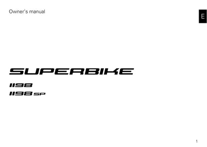 2009-2011 Ducati Superbike Owner's Manual | English