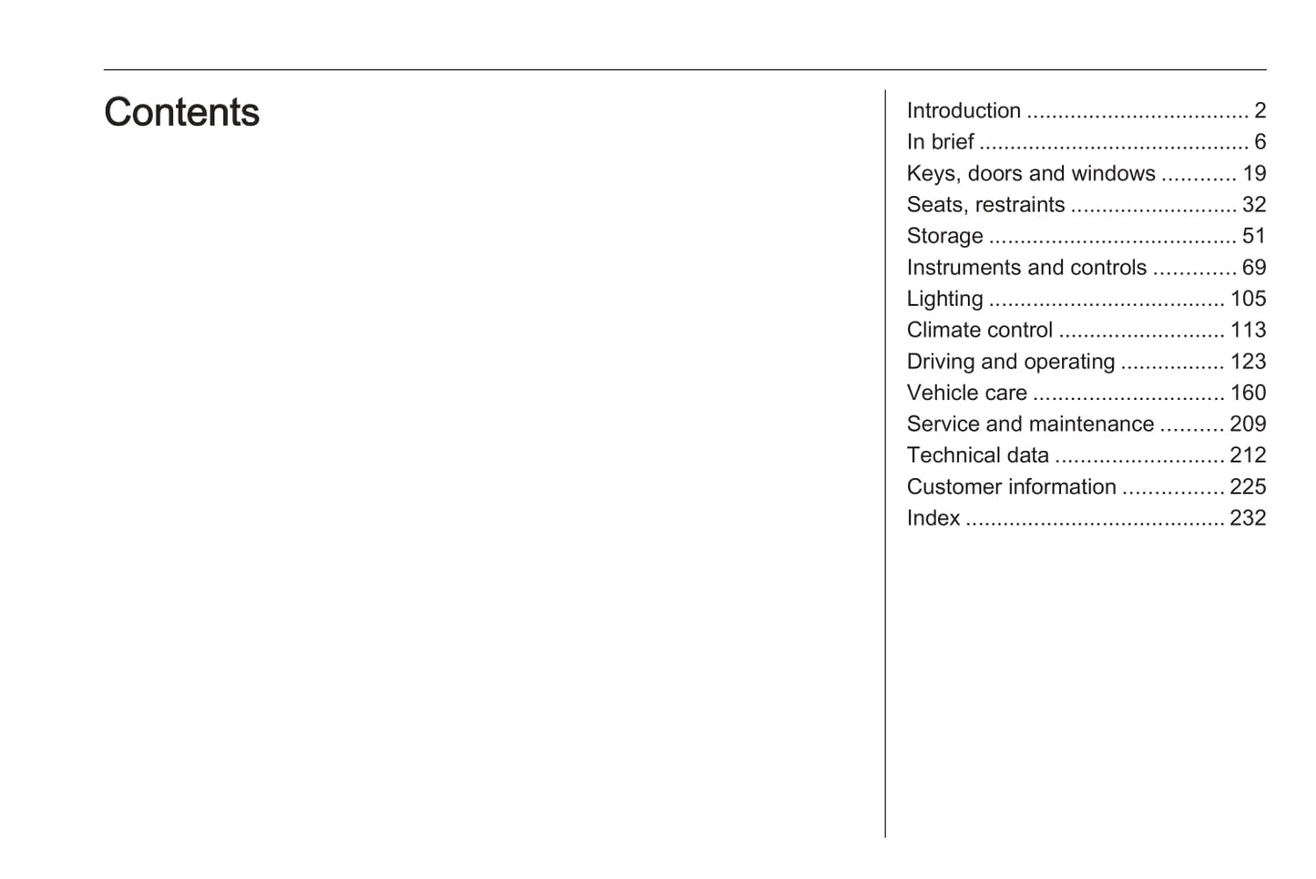 2016 Vauxhall Adam Owner's Manual | English