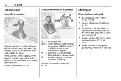 2016 Vauxhall Adam Owner's Manual | English