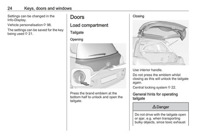 2016 Vauxhall Adam Owner's Manual | English