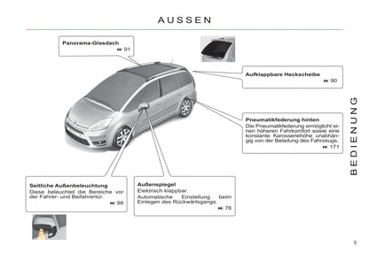 2011-2013 Citroën C4 Picasso/Grand C4 Picasso Bedienungsanleitung | Deutsch