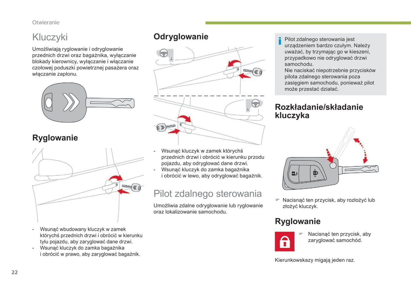 2018-2022 Citroën C1 Bedienungsanleitung | Polnisch