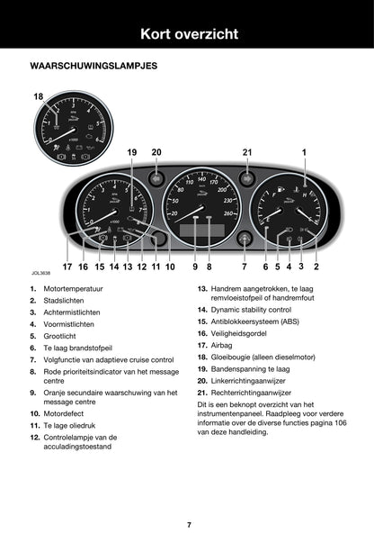 2003-2007 Jaguar XJ Bedienungsanleitung | Niederländisch