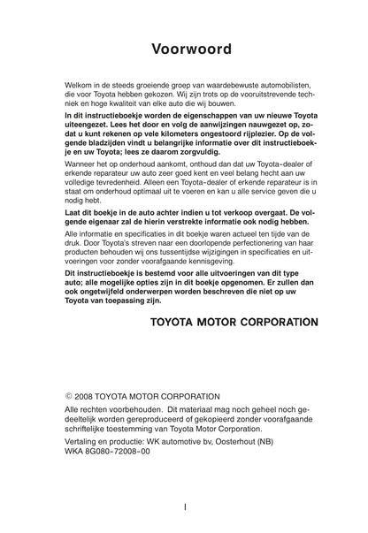 2008-2009 Toyota Land Cruiser 120 Owner's Manual | Dutch