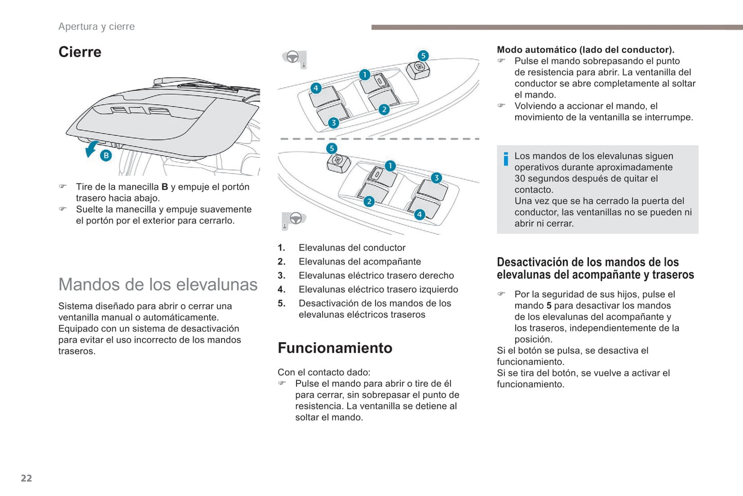 2017-2020 Peugeot Ion Owner's Manual | Spanish