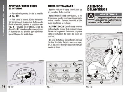 2007-2010 Alfa Romeo 147 Bedienungsanleitung | Spanisch