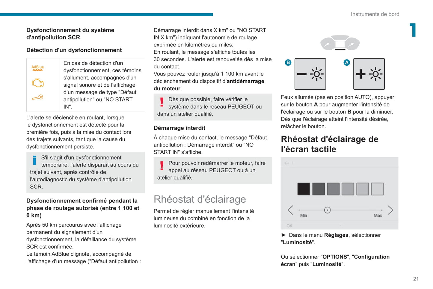 2019-2022 Peugeot Rifter Owner's Manual | French