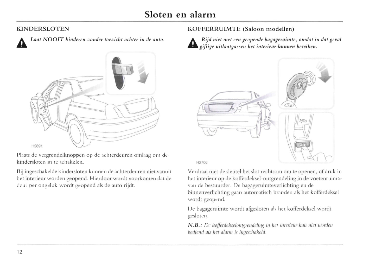 2001-2004 MG ZT Bedienungsanleitung | Niederländisch