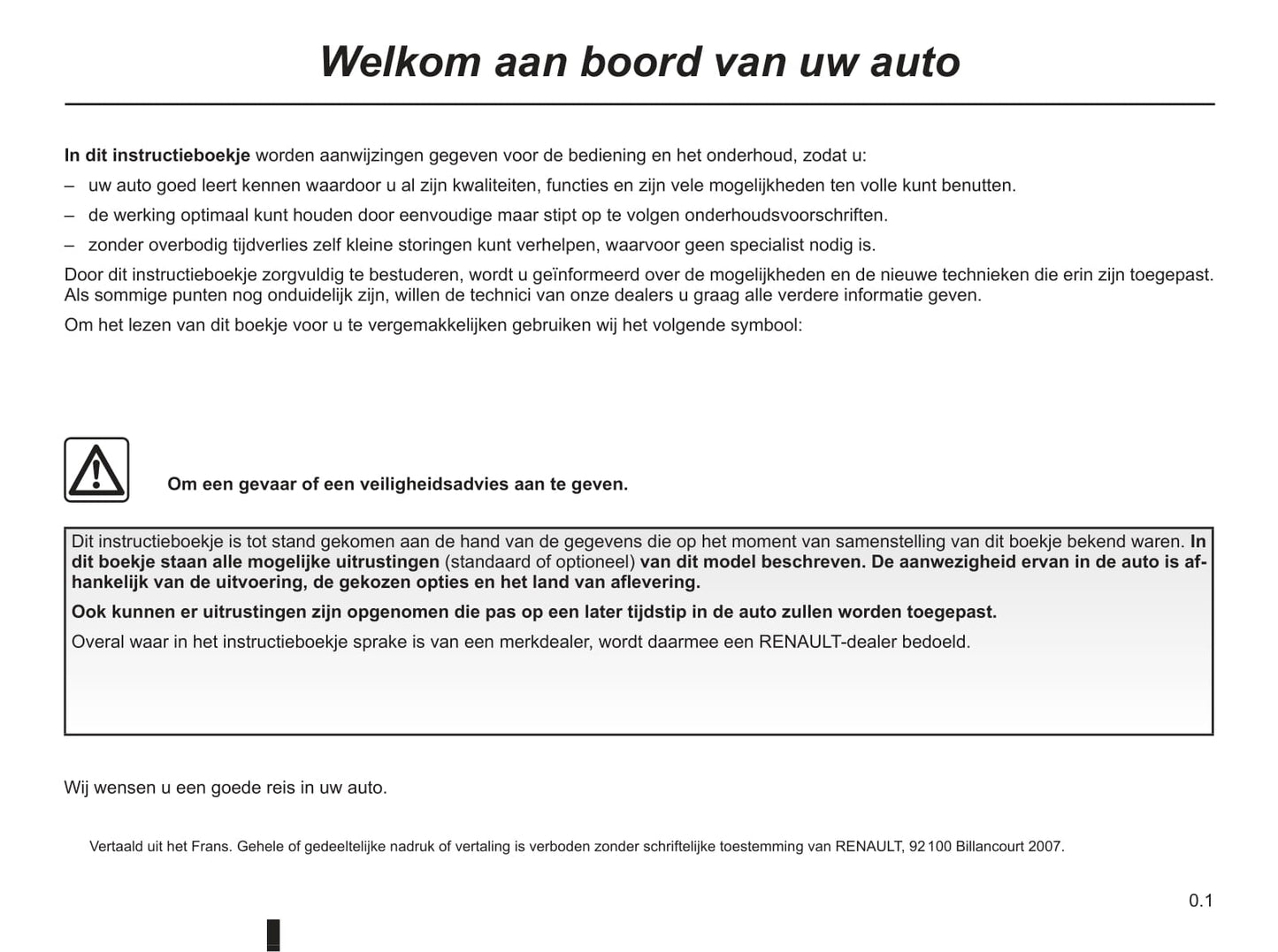 2008-2009 Renault Modus/Grand Modus Owner's Manual | Dutch