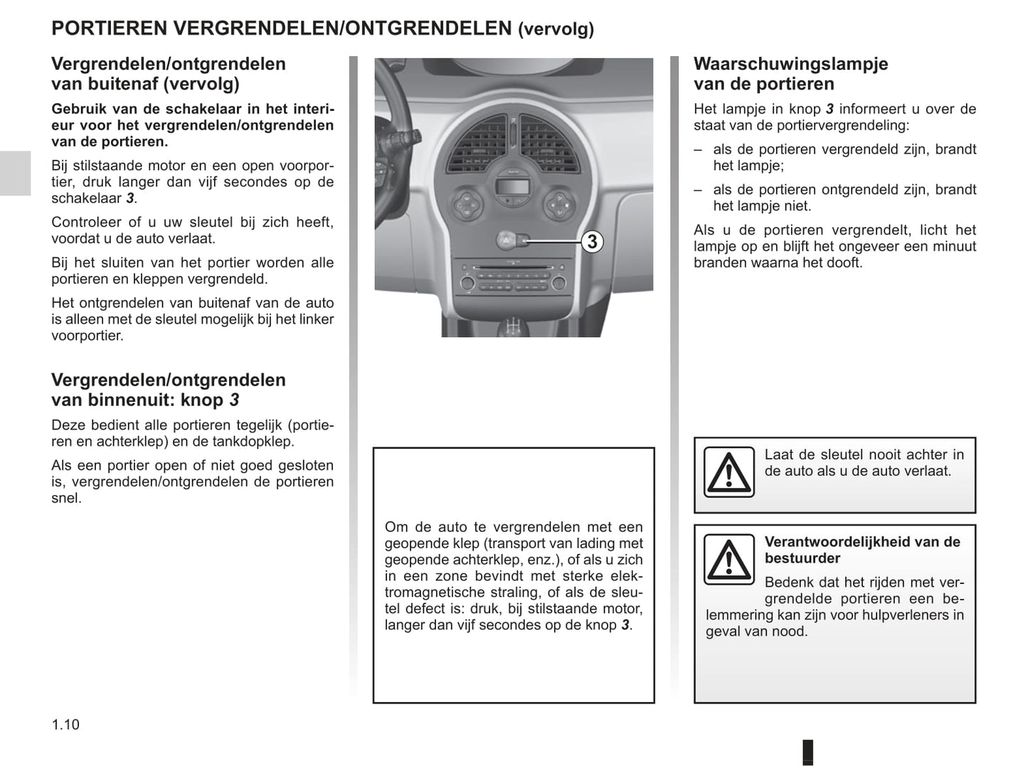 2008-2009 Renault Modus/Grand Modus Owner's Manual | Dutch