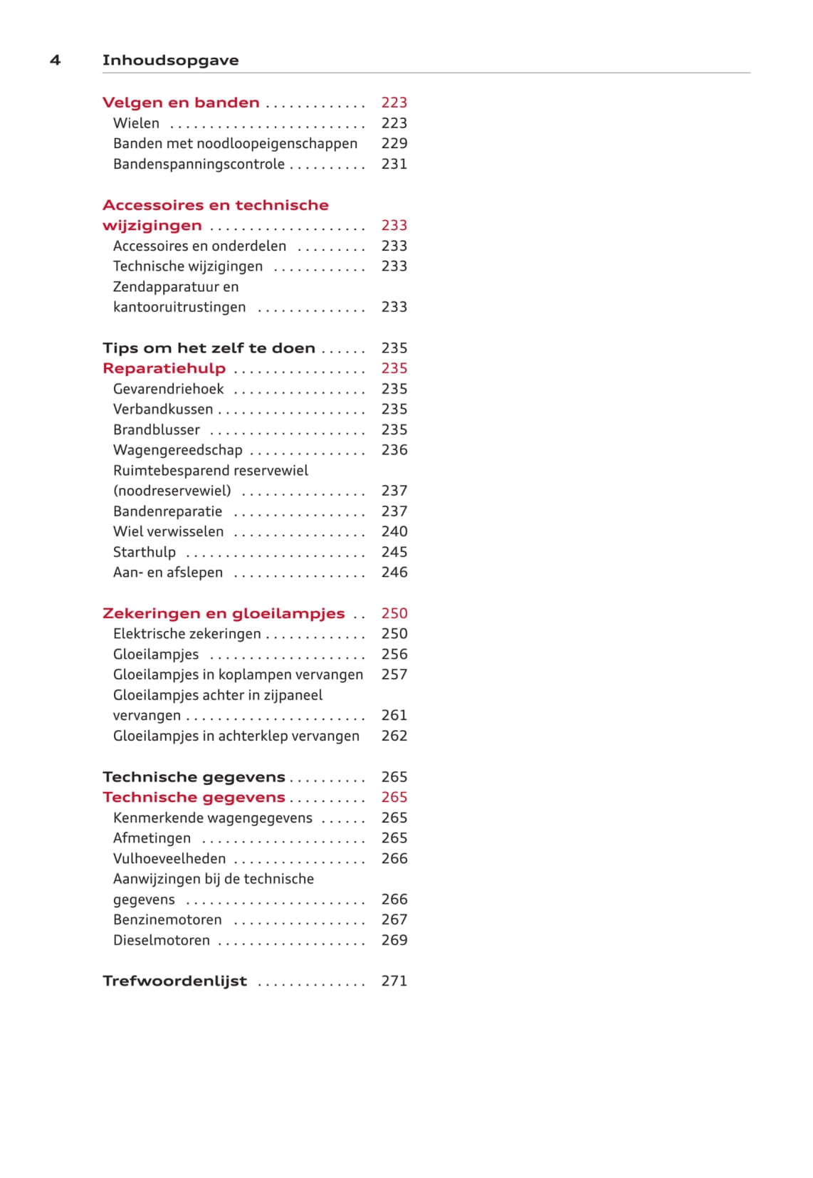 2011-2014 Audi A6 Owner's Manual | Dutch
