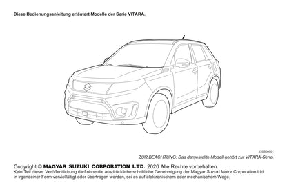 2020-2021 Suzuki Vitara Bedienungsanleitung | Deutsch