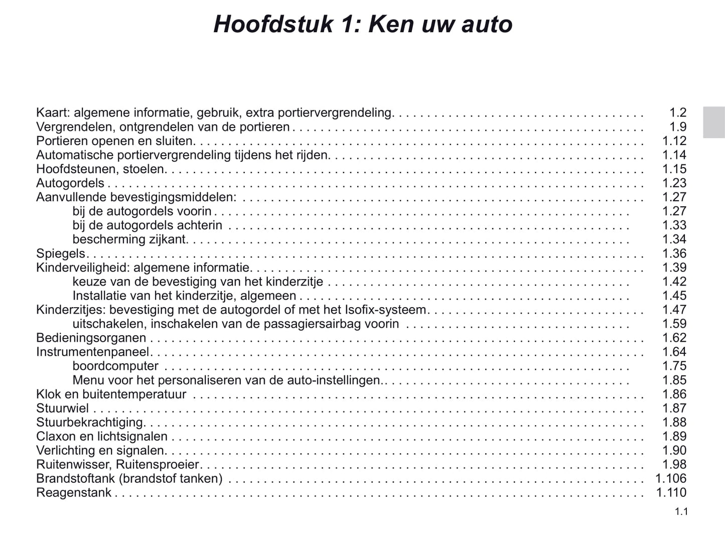 2019-2020 Renault Espace Bedienungsanleitung | Niederländisch