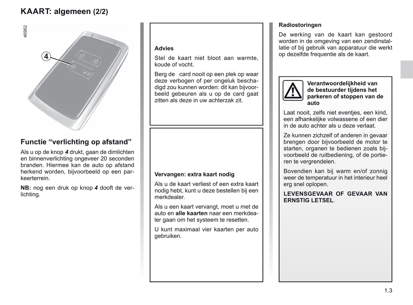 2019-2020 Renault Espace Owner's Manual | Dutch