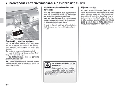 2019-2020 Renault Espace Bedienungsanleitung | Niederländisch