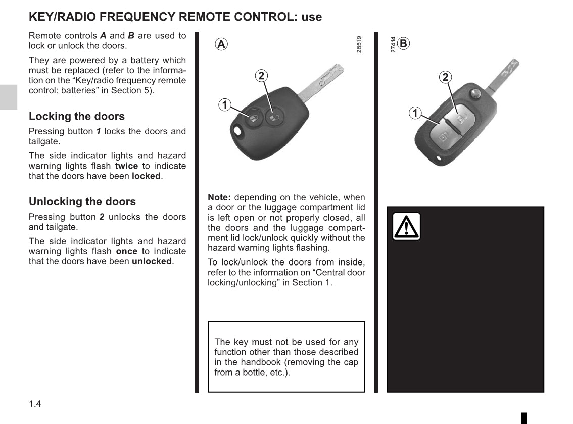 2011-2012 Renault Wind Owner's Manual | Italian