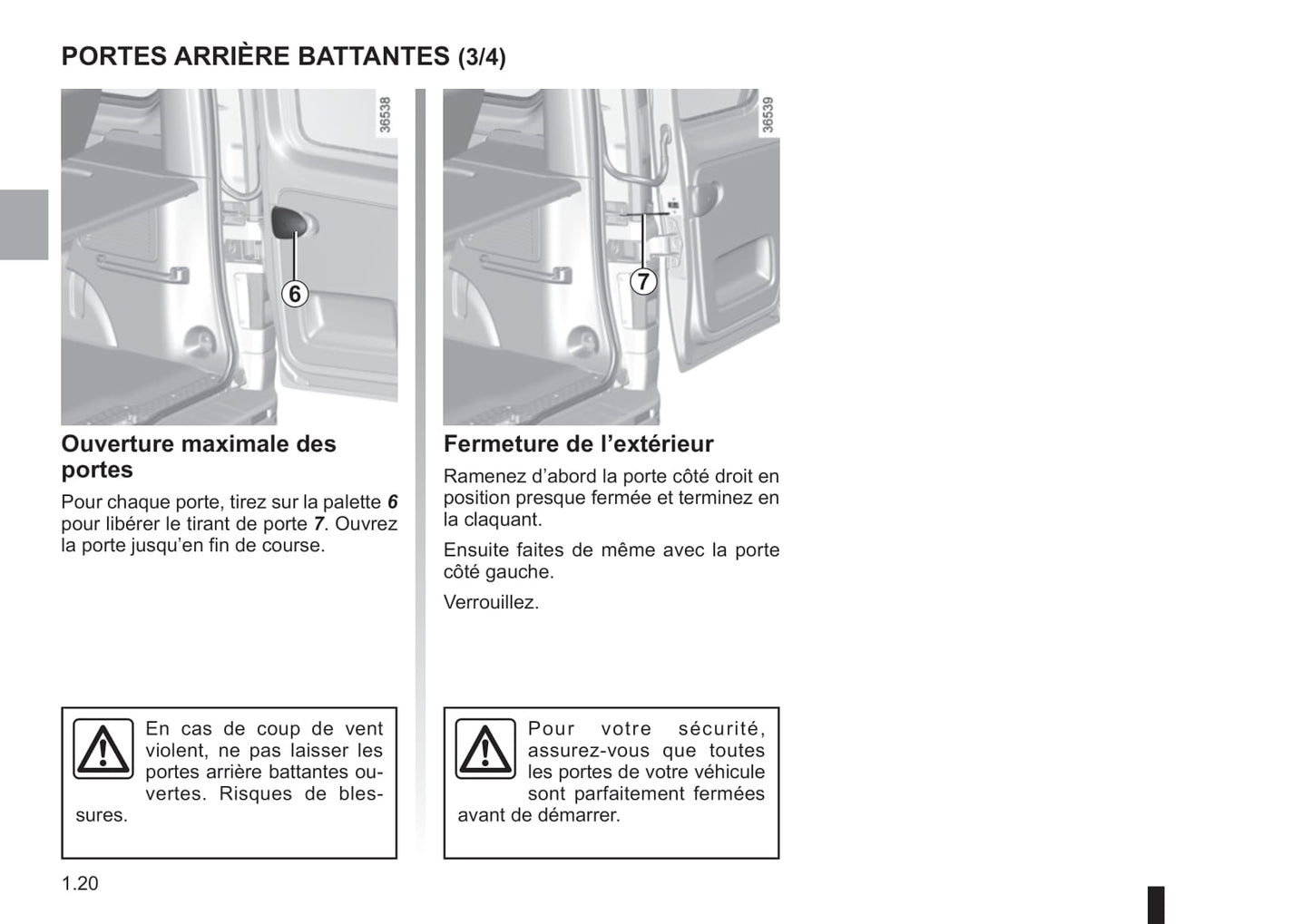 2018-2019 Renault Trafic Owner's Manual | French