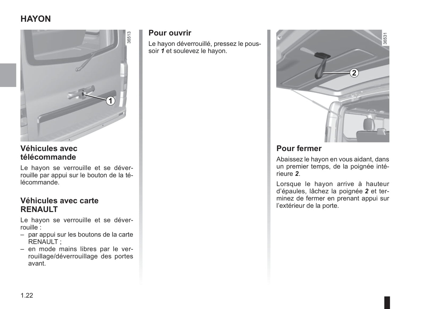 2018-2019 Renault Trafic Owner's Manual | French