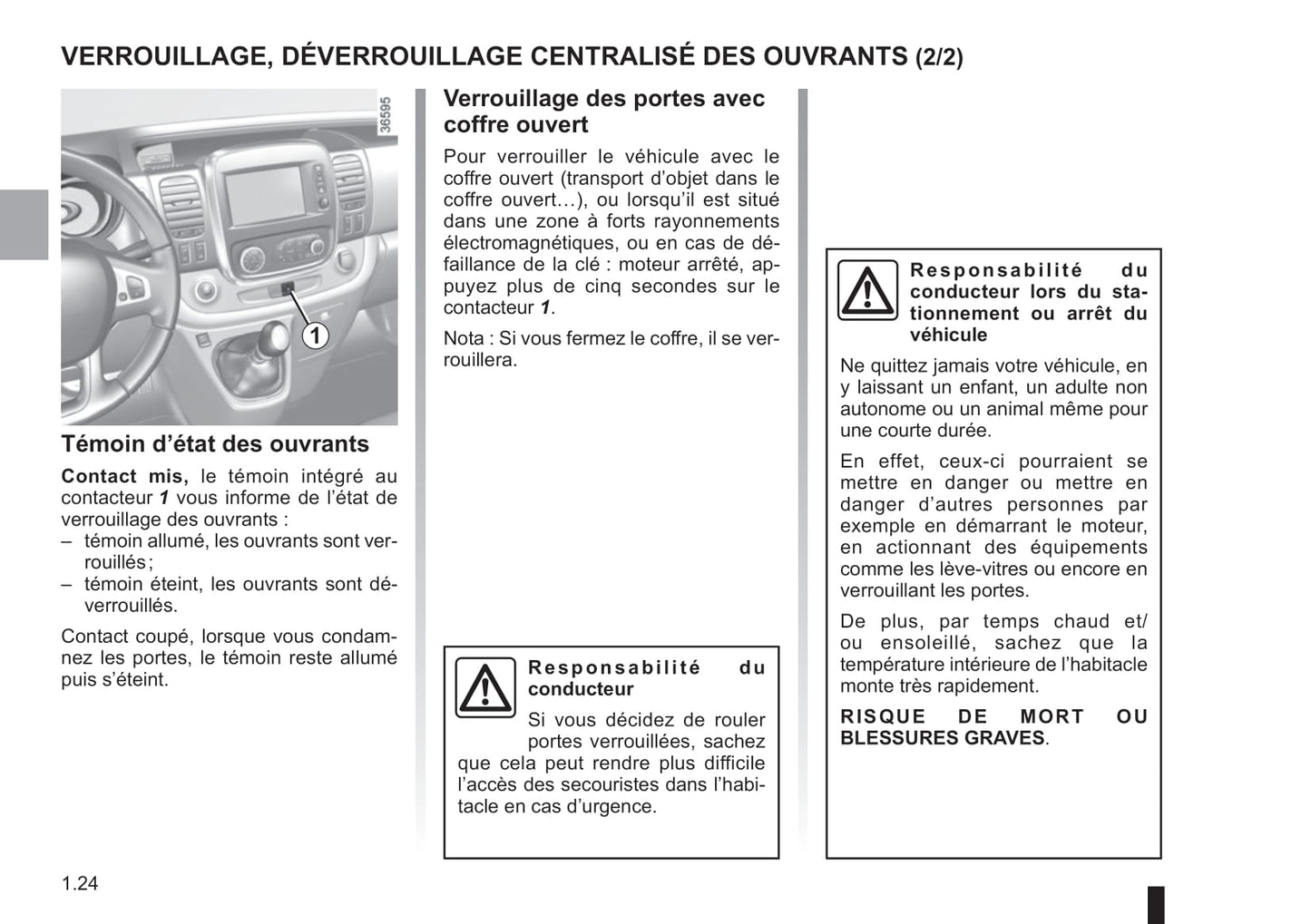 2018-2019 Renault Trafic Owner's Manual | French