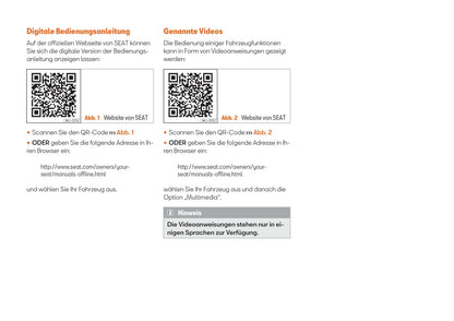 2021-2022 Seat Ateca Owner's Manual | German