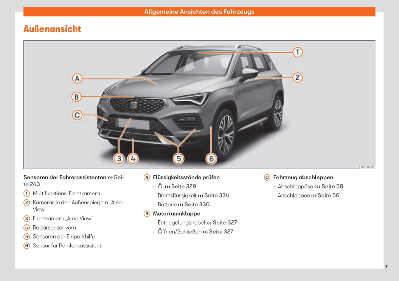 2020-2023 Seat Ateca Owner's Manual | German