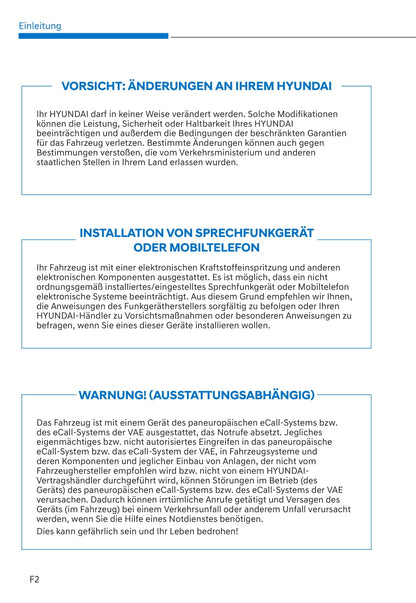 2021-2022 Hyundai Santa Fe Hybrid Owner's Manual | German