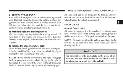 2005 Dodge Neon SRT-4 Bedienungsanleitung | Englisch